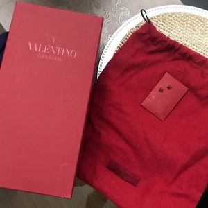 Authentic Valentino Box, Dustbag and Studs